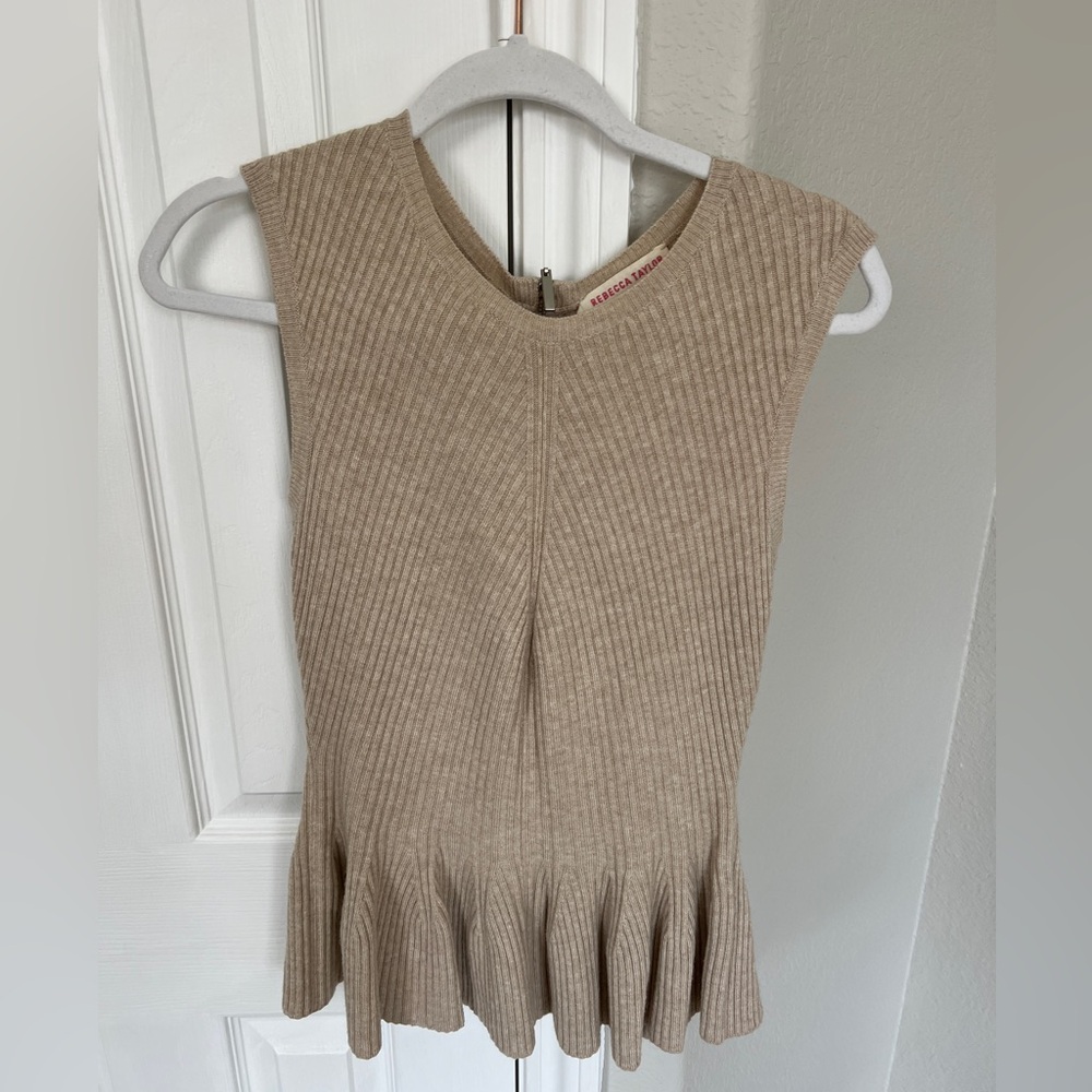 Women’s Rebecca Taylor peplum blouse. Size medium.